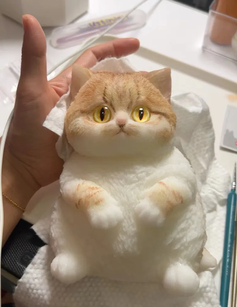 Big Kitty Squishy Stress Relief Toy with a Storage Cart — photo 6