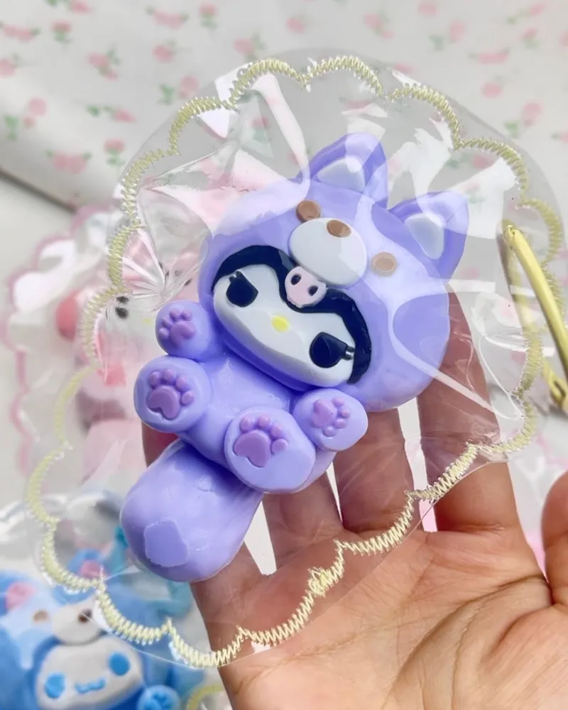 Big Tail Cartoon Suit Kuromi Kitty Squishy Stress Relief Decompression Toy — photo 4