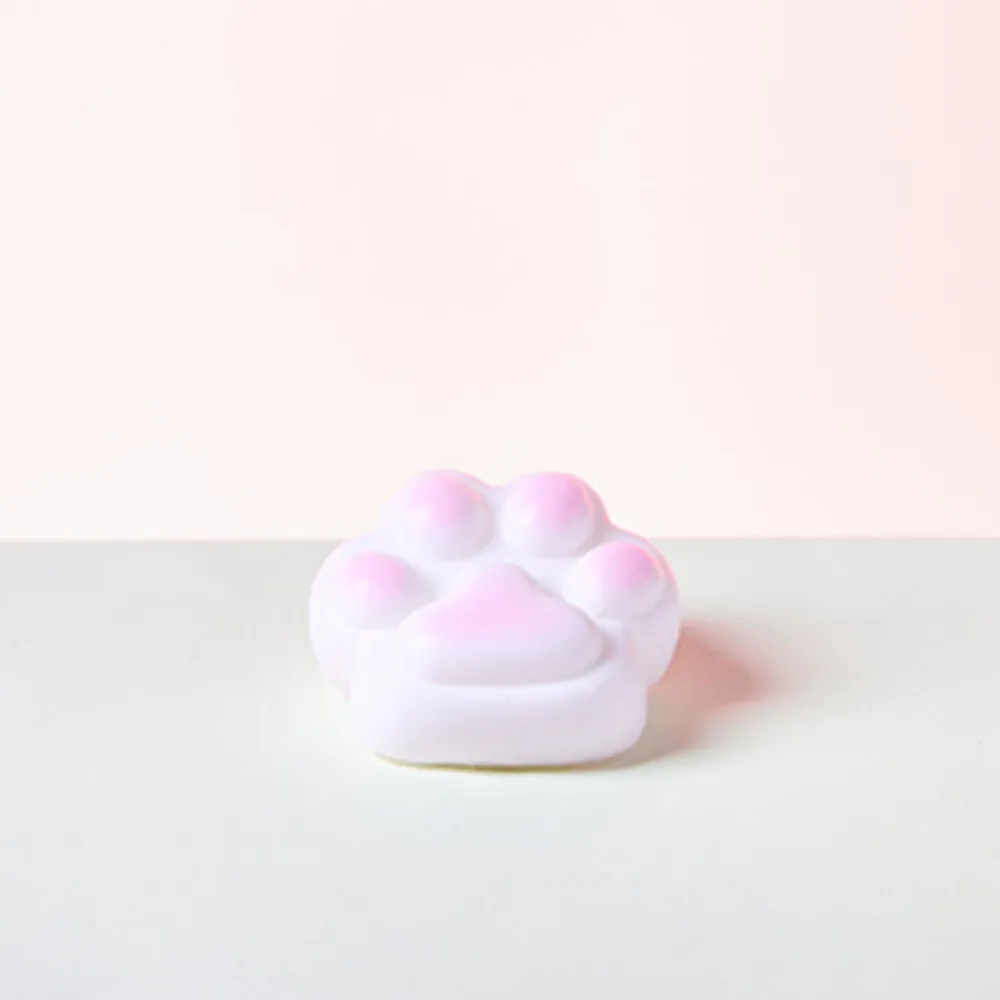 Big White-pink Paw Taba Squishy