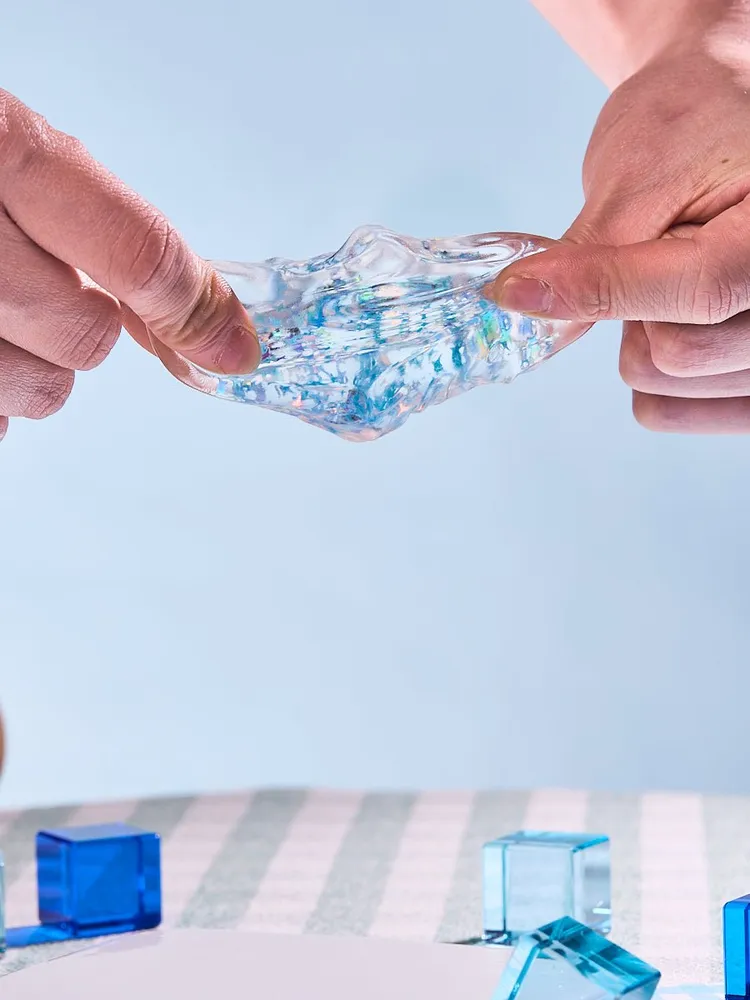 Blingbling Blue Ice Cube Taba Squishy — photo 2