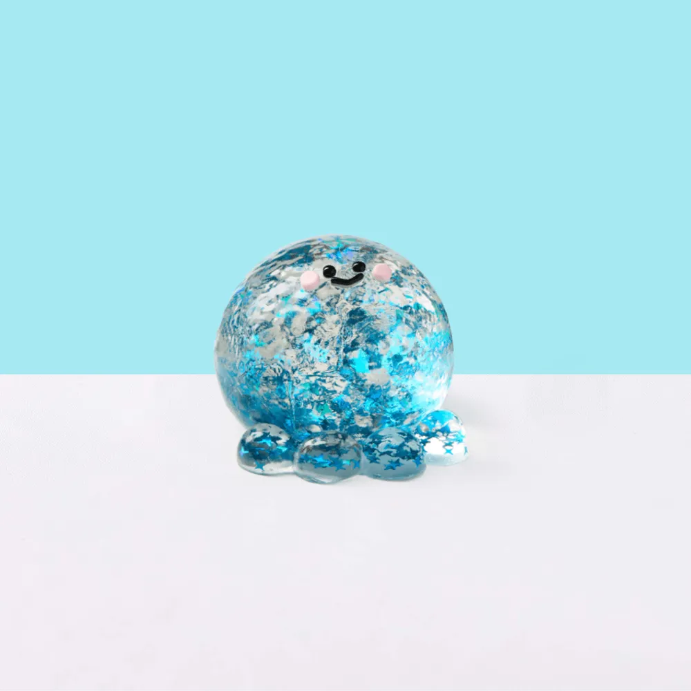 Blingbling Blue Octopus Taba Squishy
