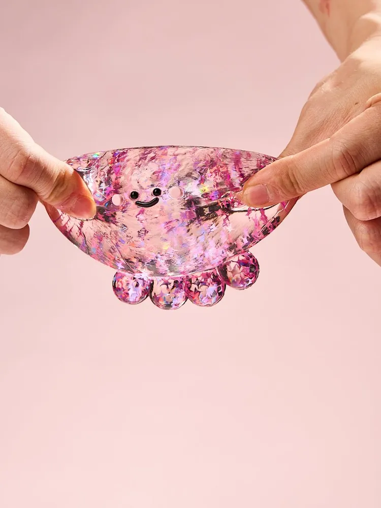 Blingbling Fuchsia Octopus Taba Squishy — photo 4