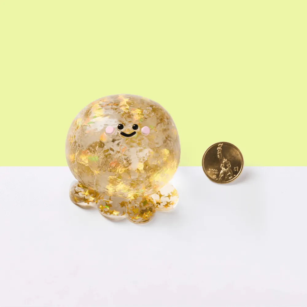 Blingbling Gold Octopus Taba Squishy — photo 2