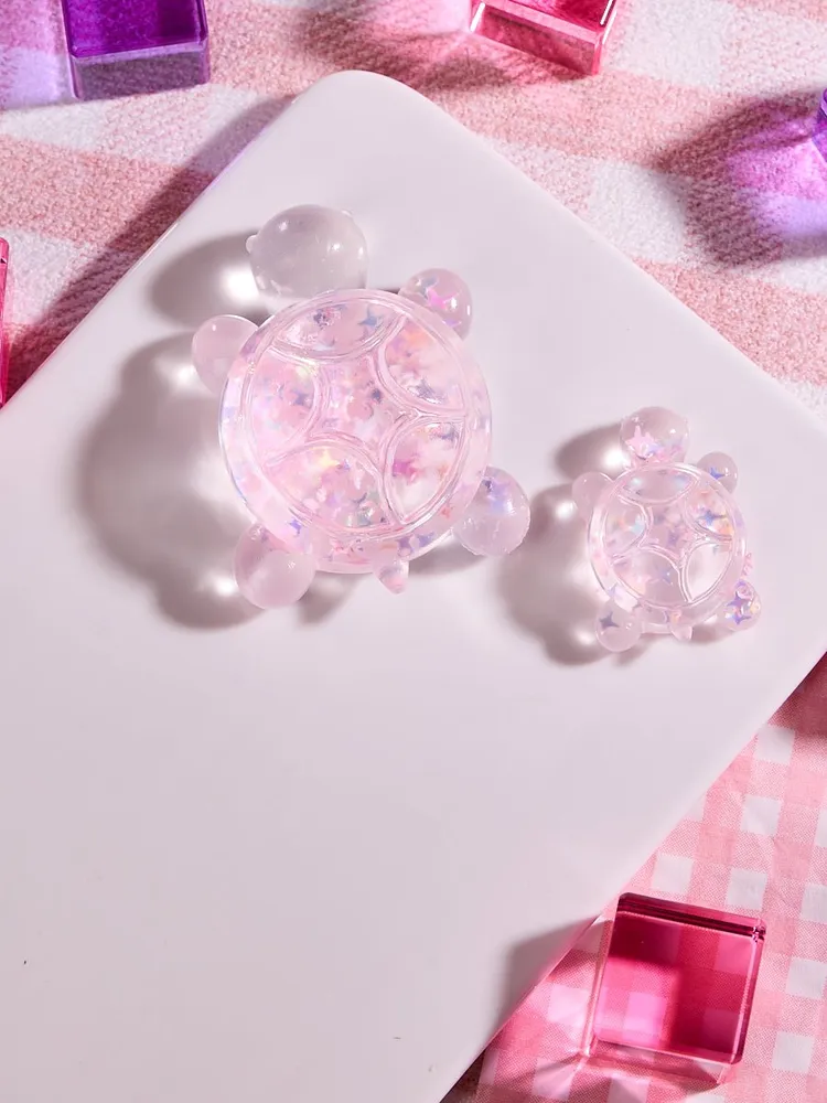 Blingbling Pink Cute Turtle Taba Squishy — photo 6