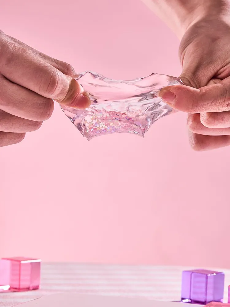 Blingbling Pink Ice Cube Taba Squishy — photo 2