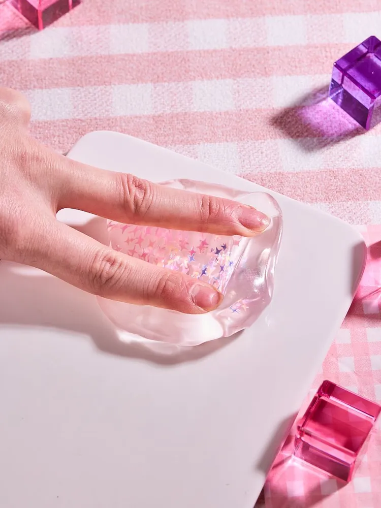 Blingbling Pink Ice Cube Taba Squishy — photo 3
