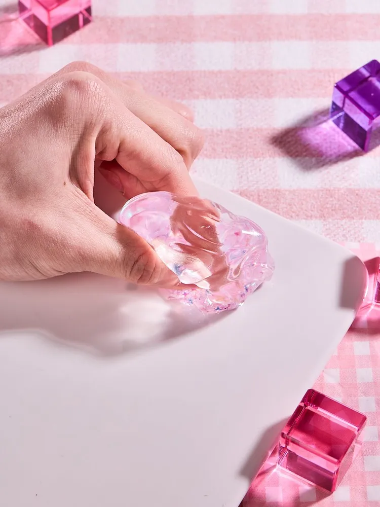 Blingbling Pink Ice Cube Taba Squishy — photo 5