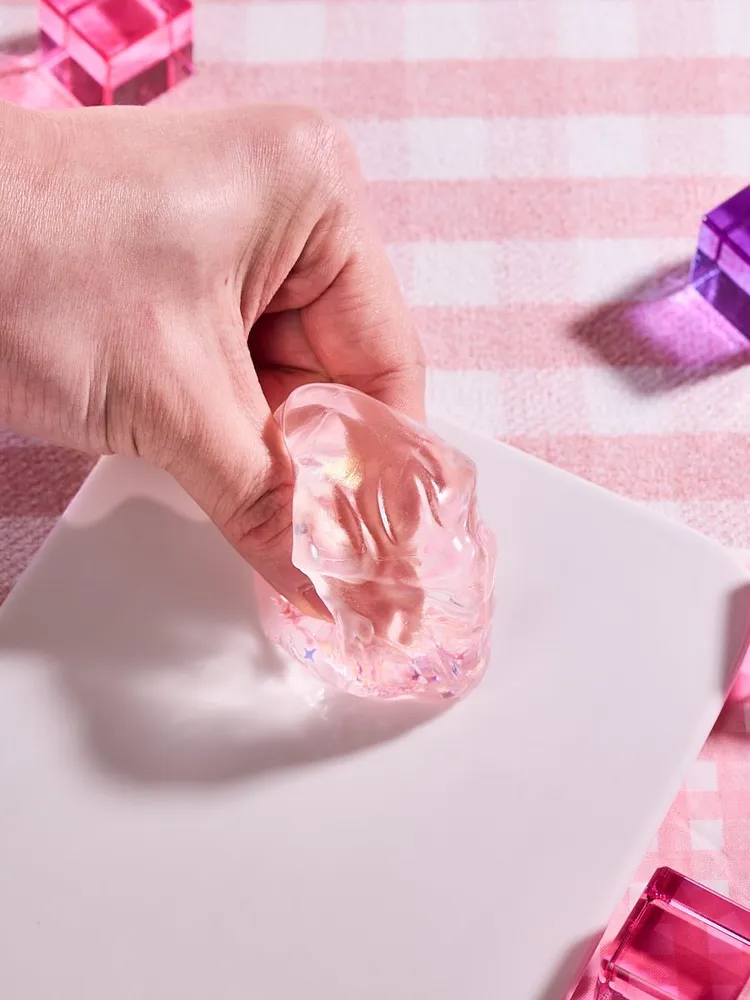 Blingbling Pink Ice Cube Taba Squishy — photo 6