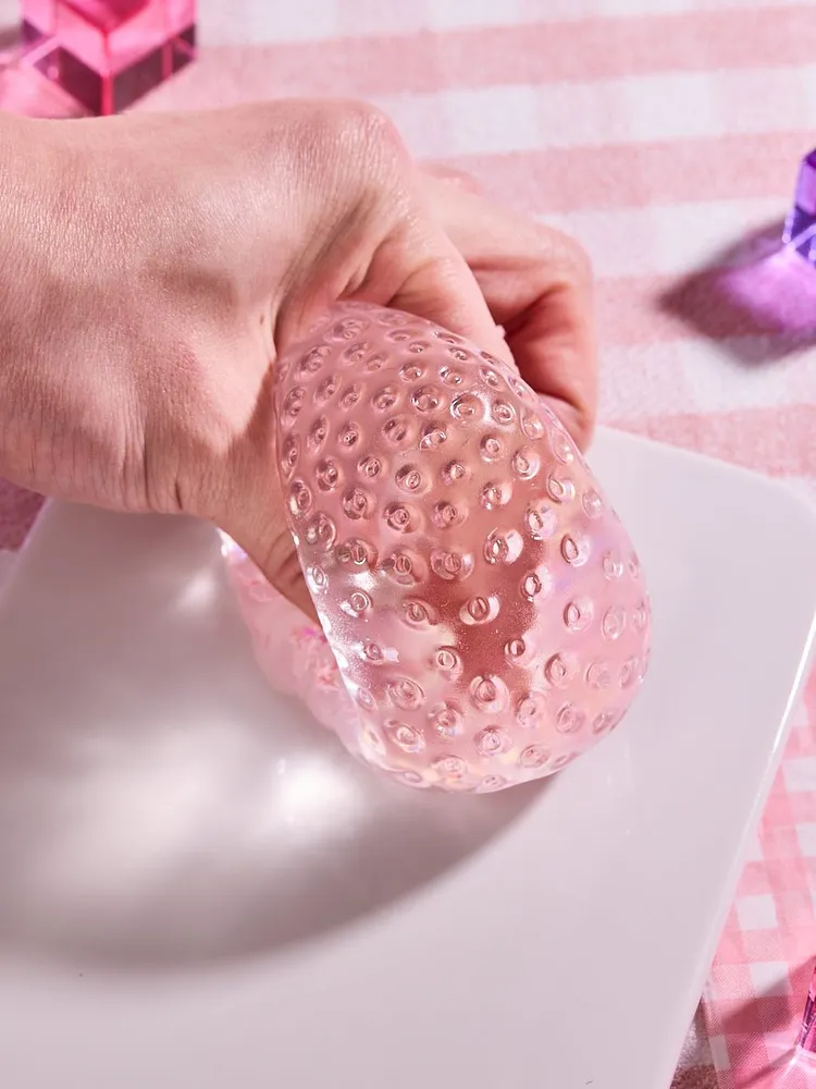 Blingbling Pink Strawberry Taba Squishy — photo 5
