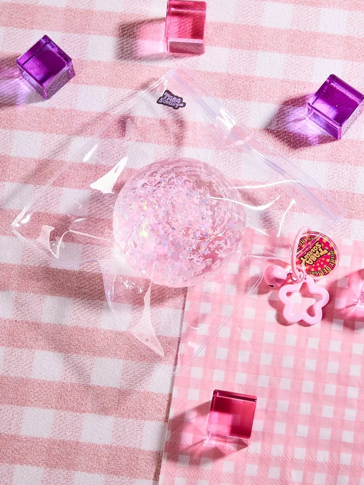 Blingbling Pink Strawberry Taba Squishy — photo 6