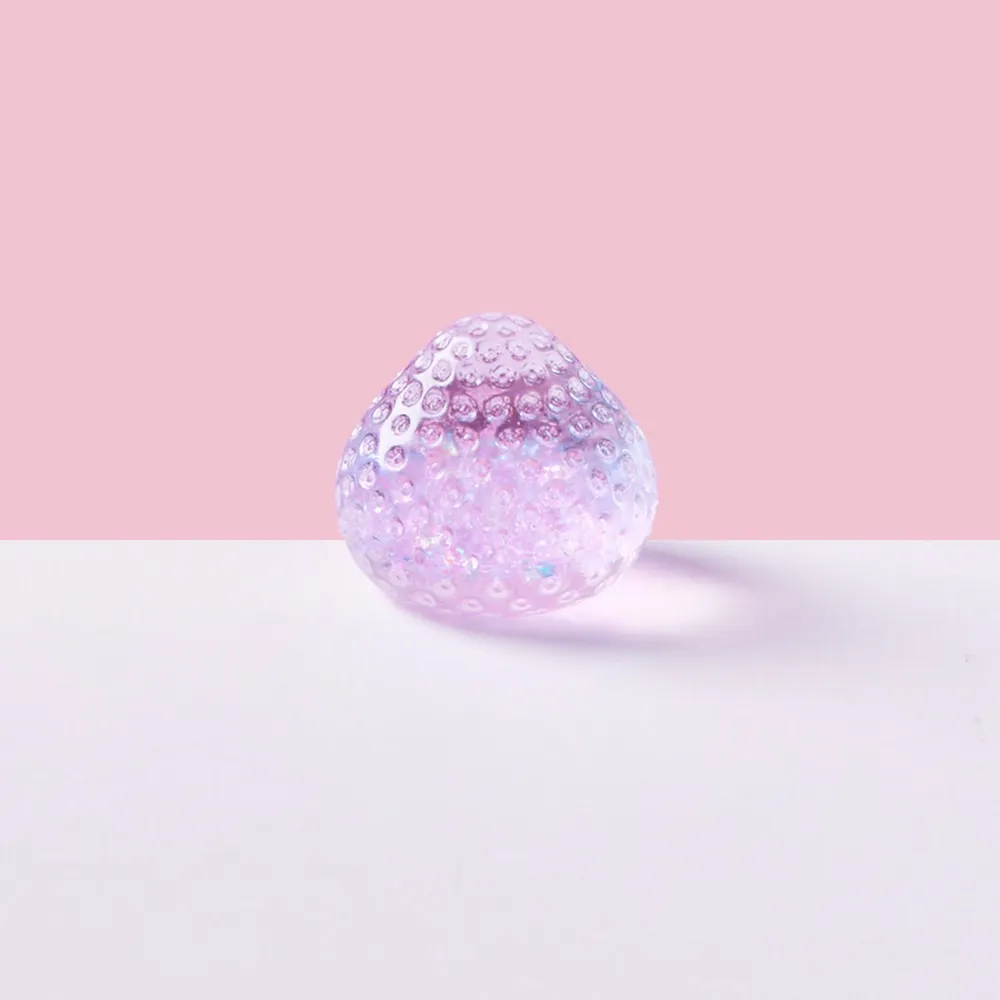 Blingbling Purple Little Strawberry Taba Squishy
