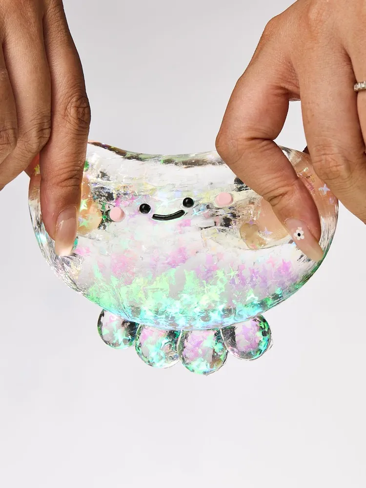 Blingbling Transparent-colorful Octopus Taba Squishy — photo 3