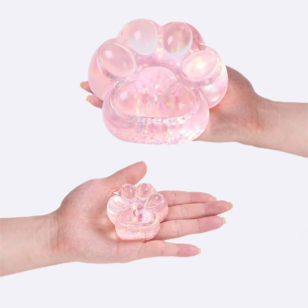 Blingbling Transparent-pink Paw Set Taba Squishy — photo 2