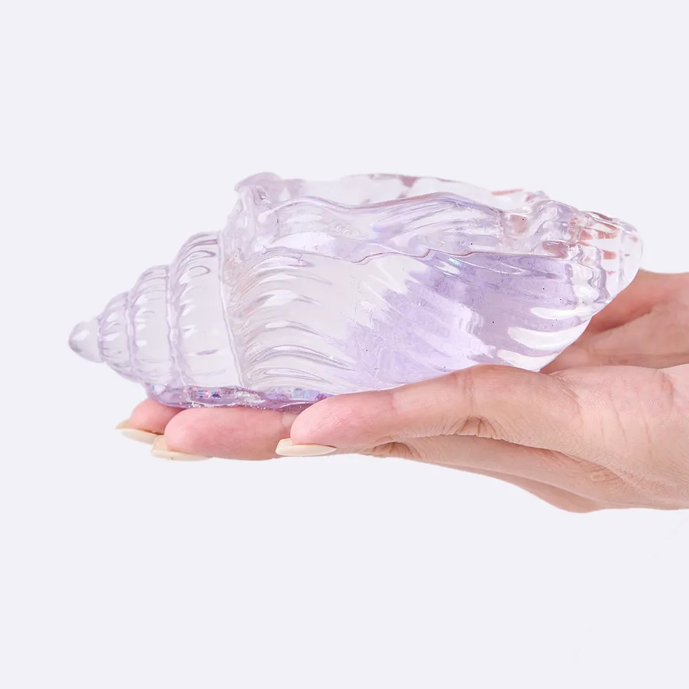 Blingbling Transparent-purple Conch with Starfish Taba Squishy — photo 3