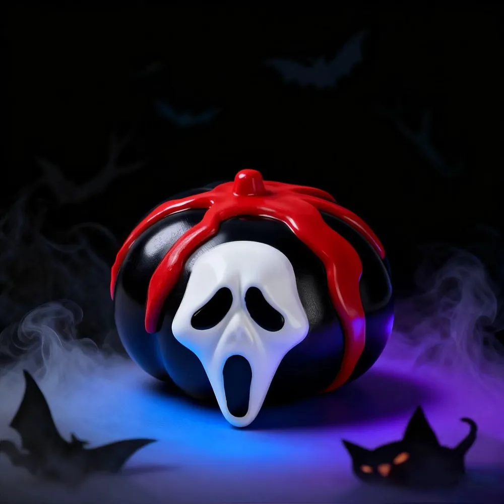 Bloody Ghost Face Pumpkin Taba Squishy