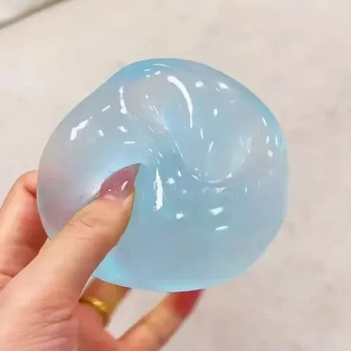 Blue Maltose Mochi Squishy Toy
