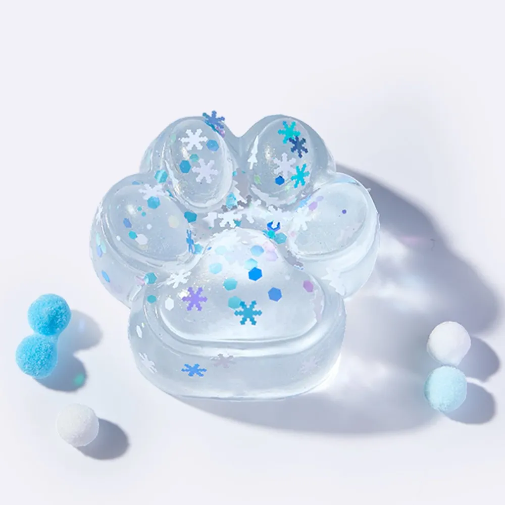 Blue Sprinkle Clear Paw Taba Squishy — photo 2