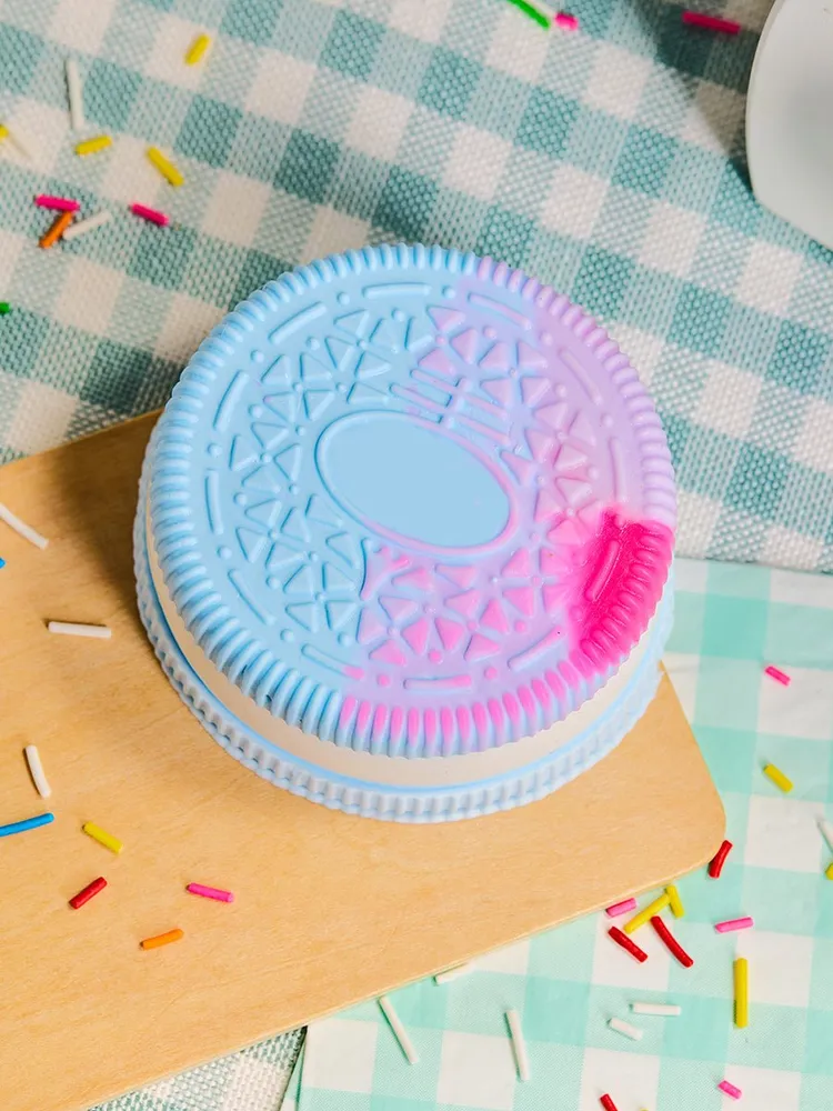 Blue-white Cookie Sandwich Taba Squishy — photo 6