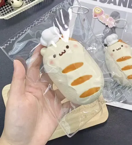Handmade Kawaii Bread Bunny Taba Squishy