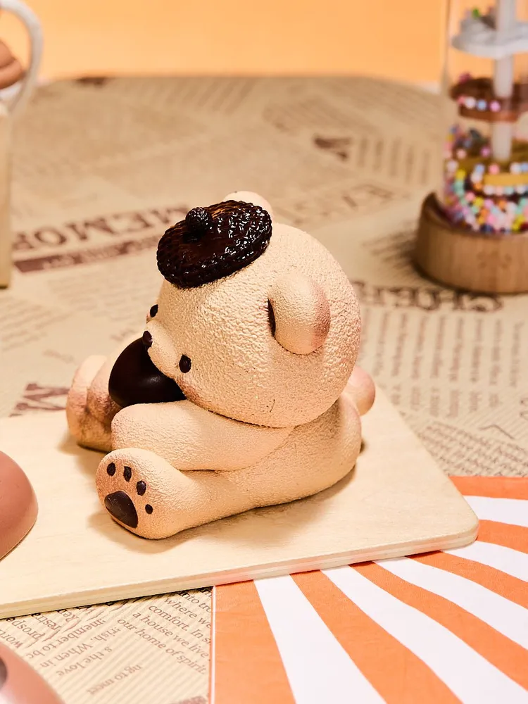 Brown Heart Bear Taba Squishy — photo 6