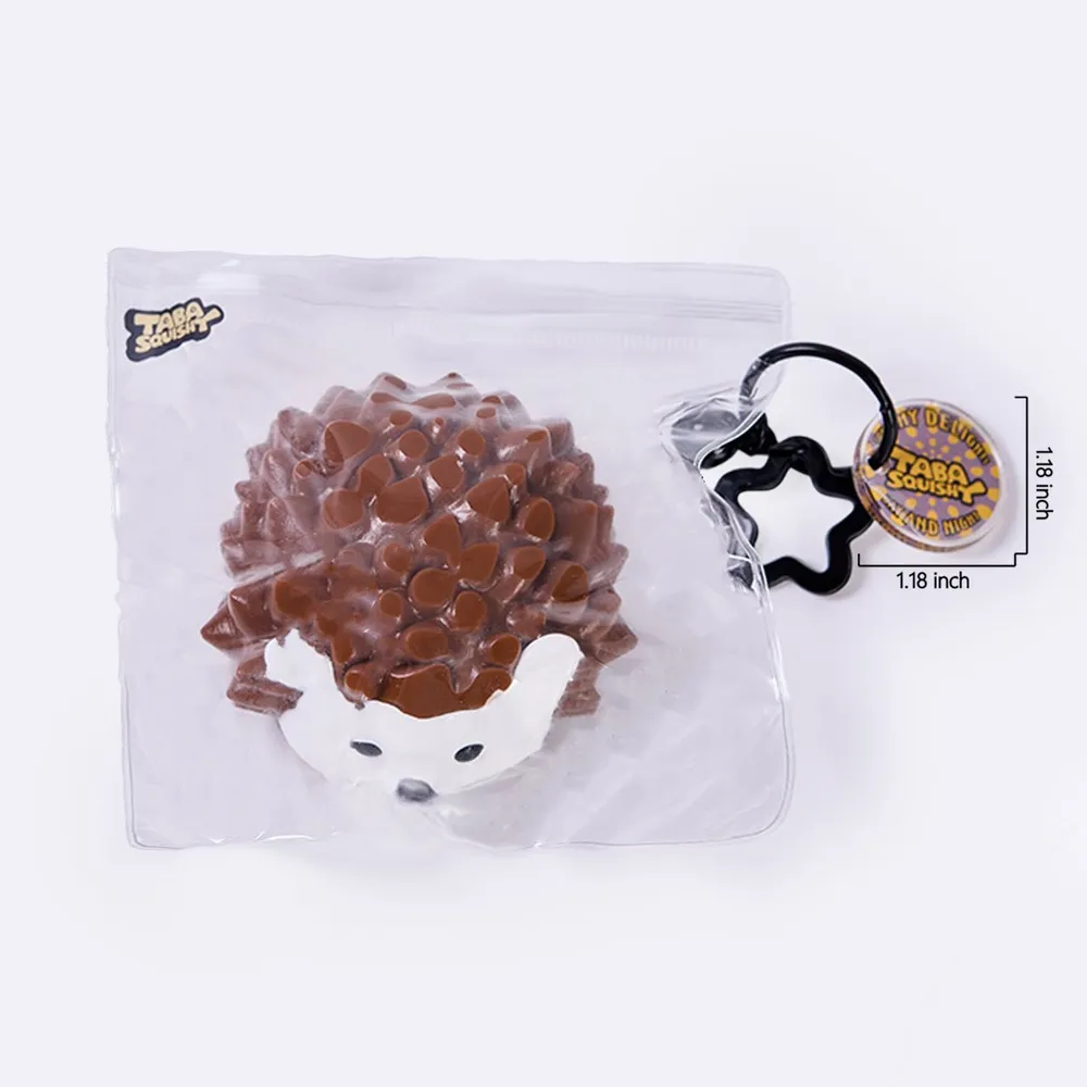 Brown Hedgehog Taba Squishy — photo 6