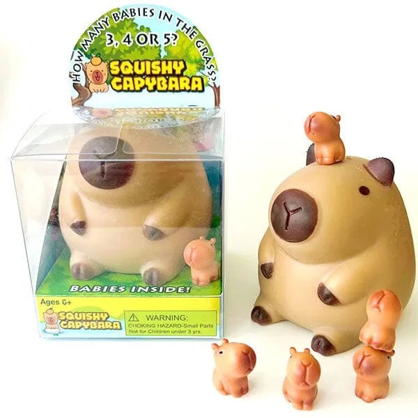 Capybara Squishies Fidget Toys Mother & Babies Mystery Box