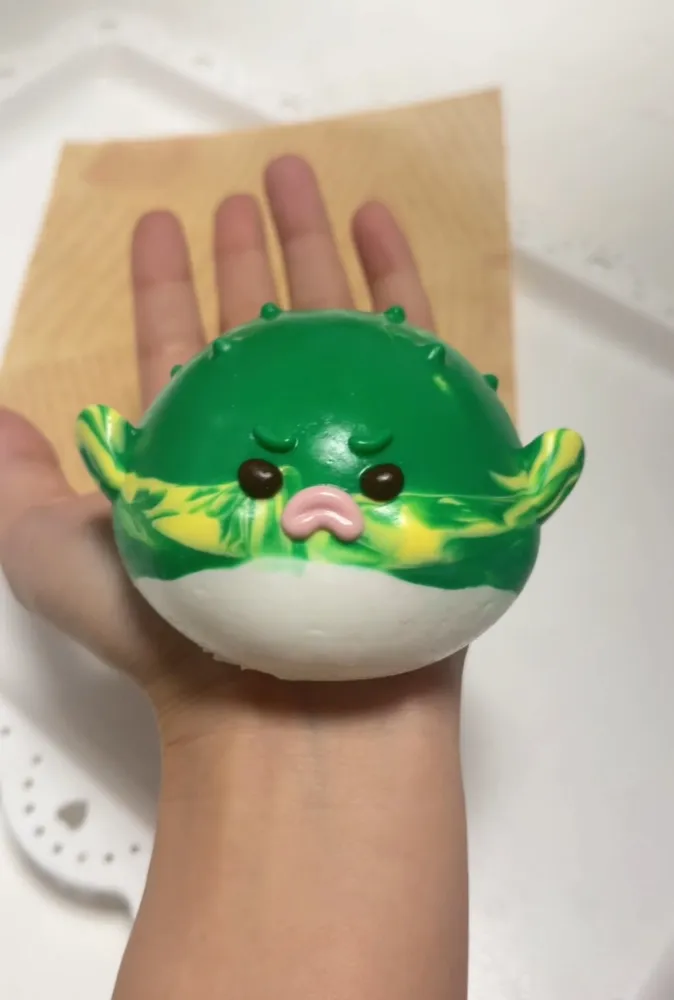 Christmas Pufferfish Squishy Stress Relief Decompression Toy