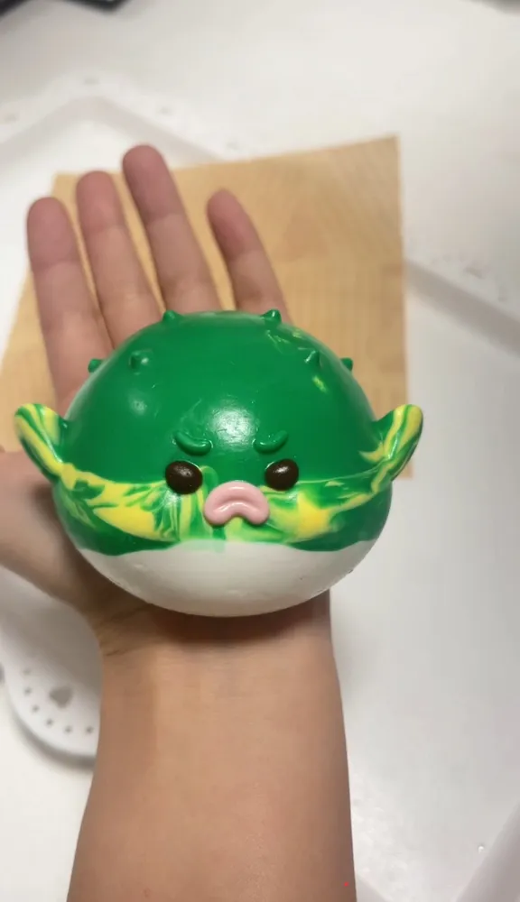 Christmas Pufferfish Squishy Stress Relief Decompression Toy — photo 2