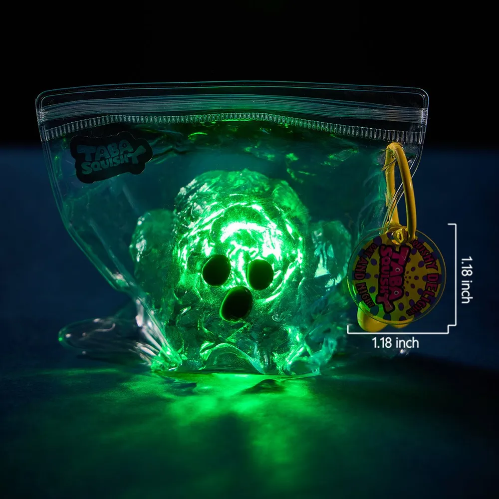 Clear Ghost with Green Light Taba Squishy — photo 5