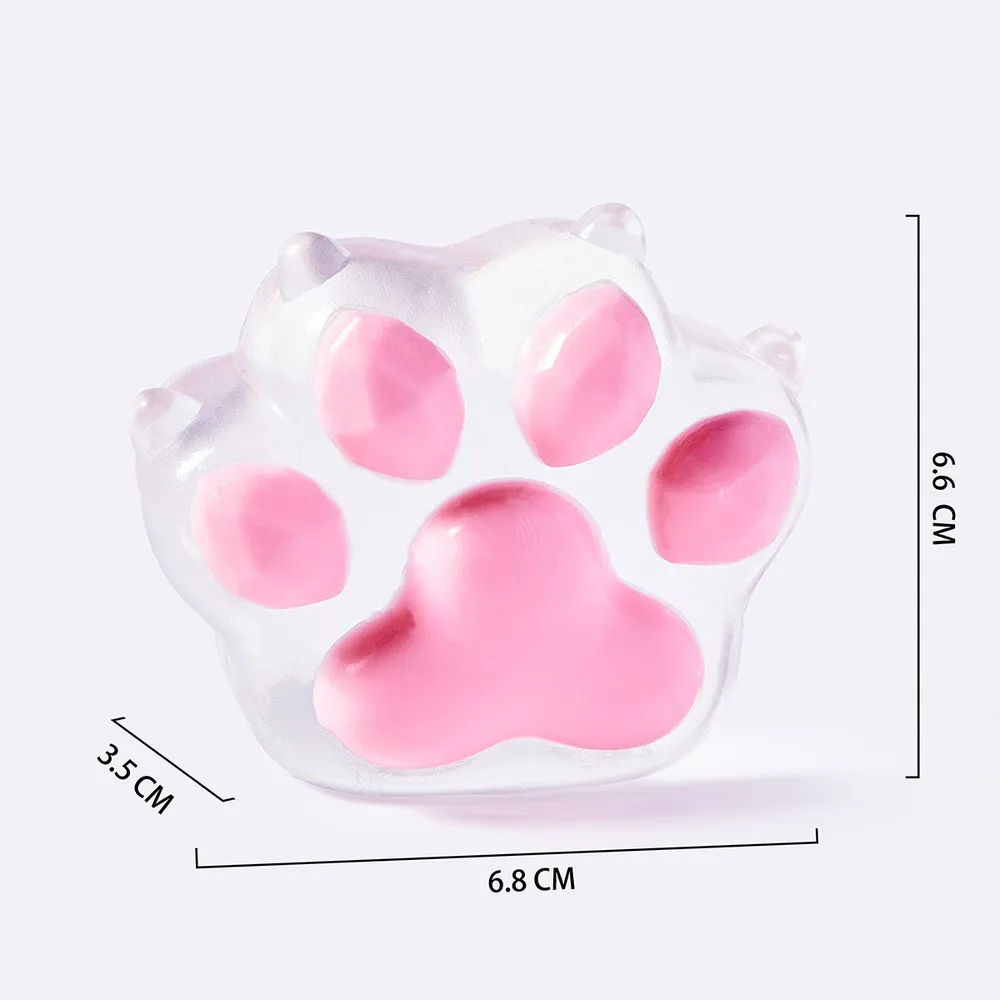 Clear Pink Cat with Claws — photo 2