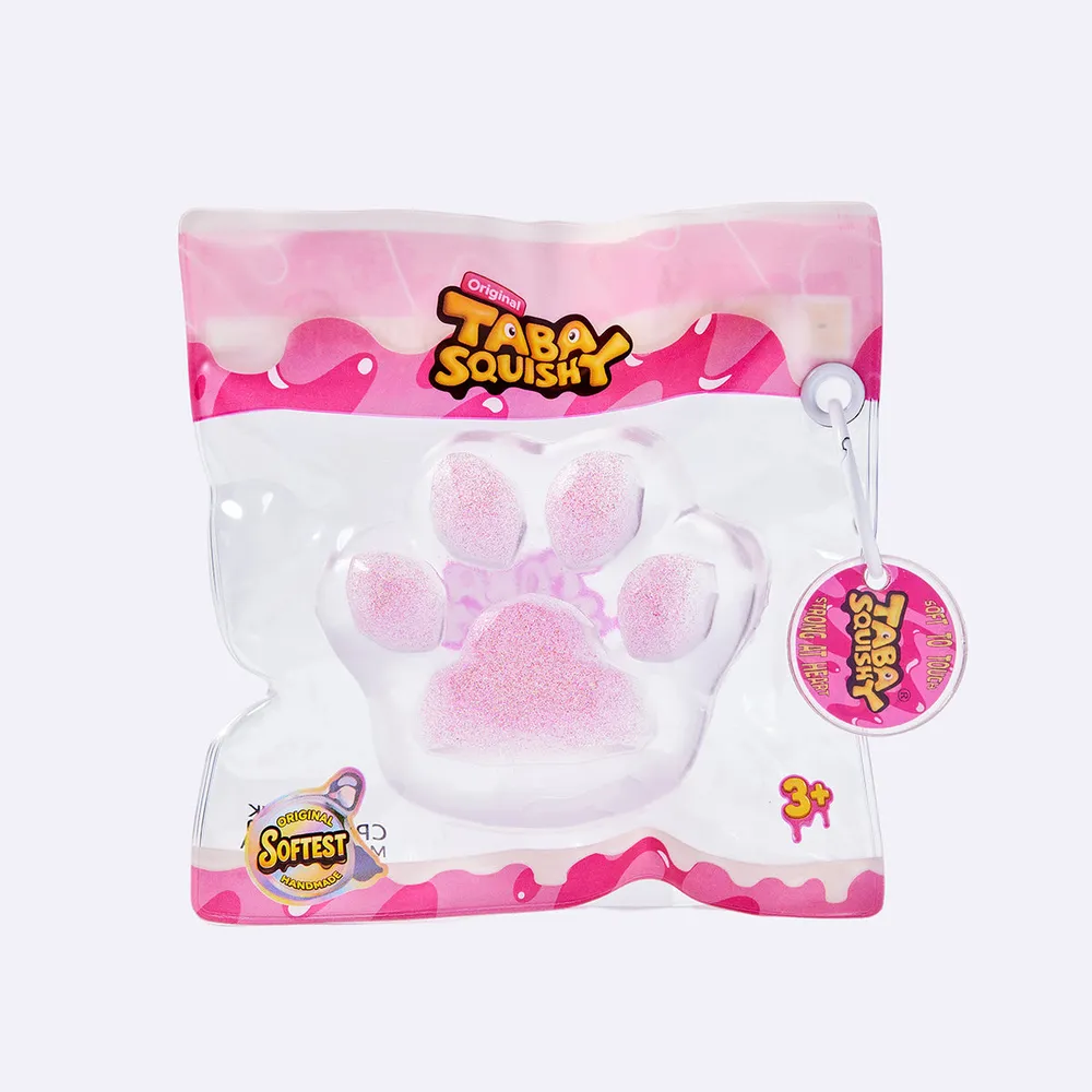 Clear Pink Glitter Cat Paw — photo 3