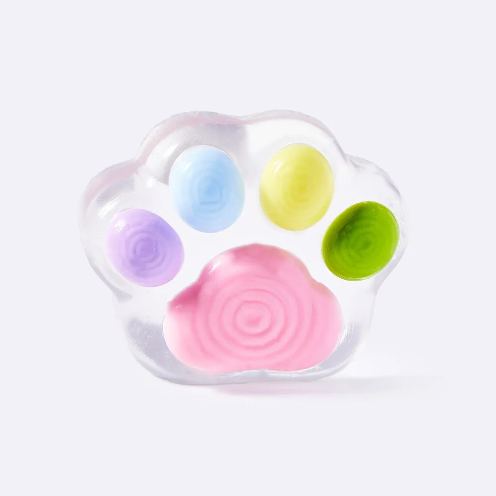 Clear Rainbow Cat Paw