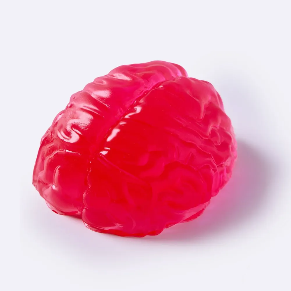 Clear-red Brain Taba Squishy — photo 2