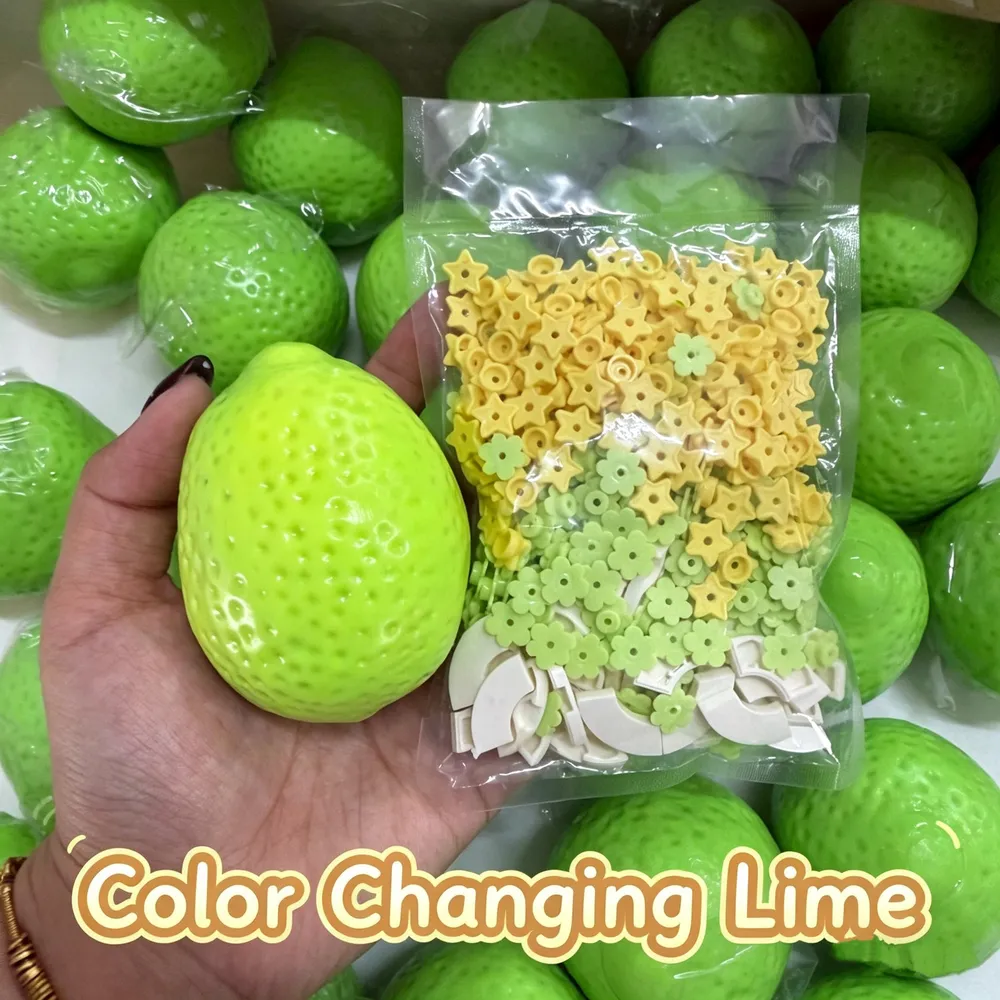 Color Changing Lime Stress Ball Squishy Stress Relief Decompression Toy
