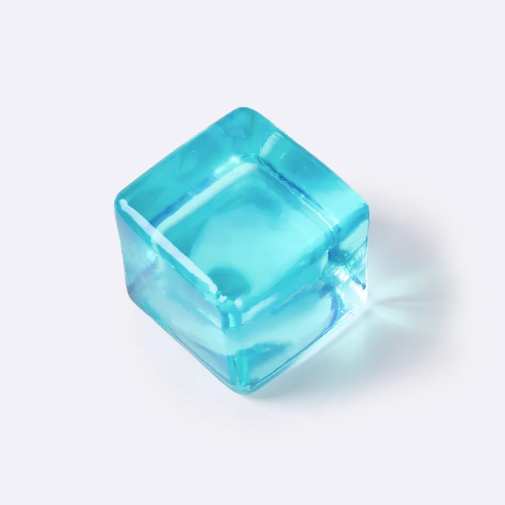 Crystal-blue Ice Cube Taba Squishy