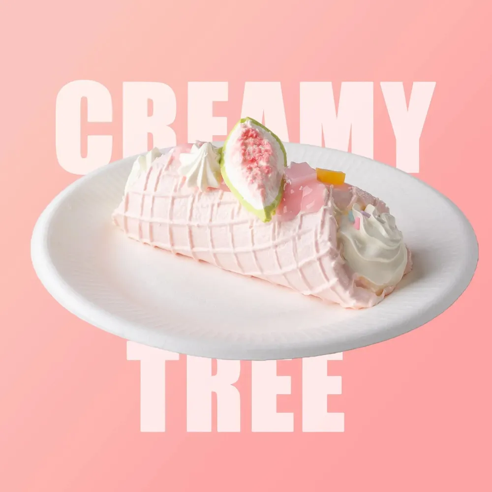 【CT001】Fig Cream Pop Roll Squishy Toy