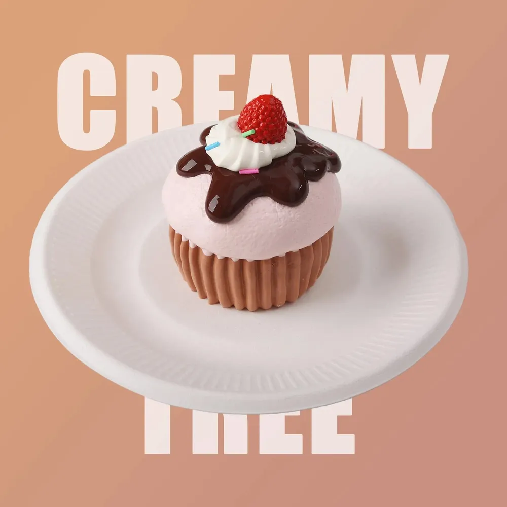 【CT013】P-Brown Cupcake Squishy Toy