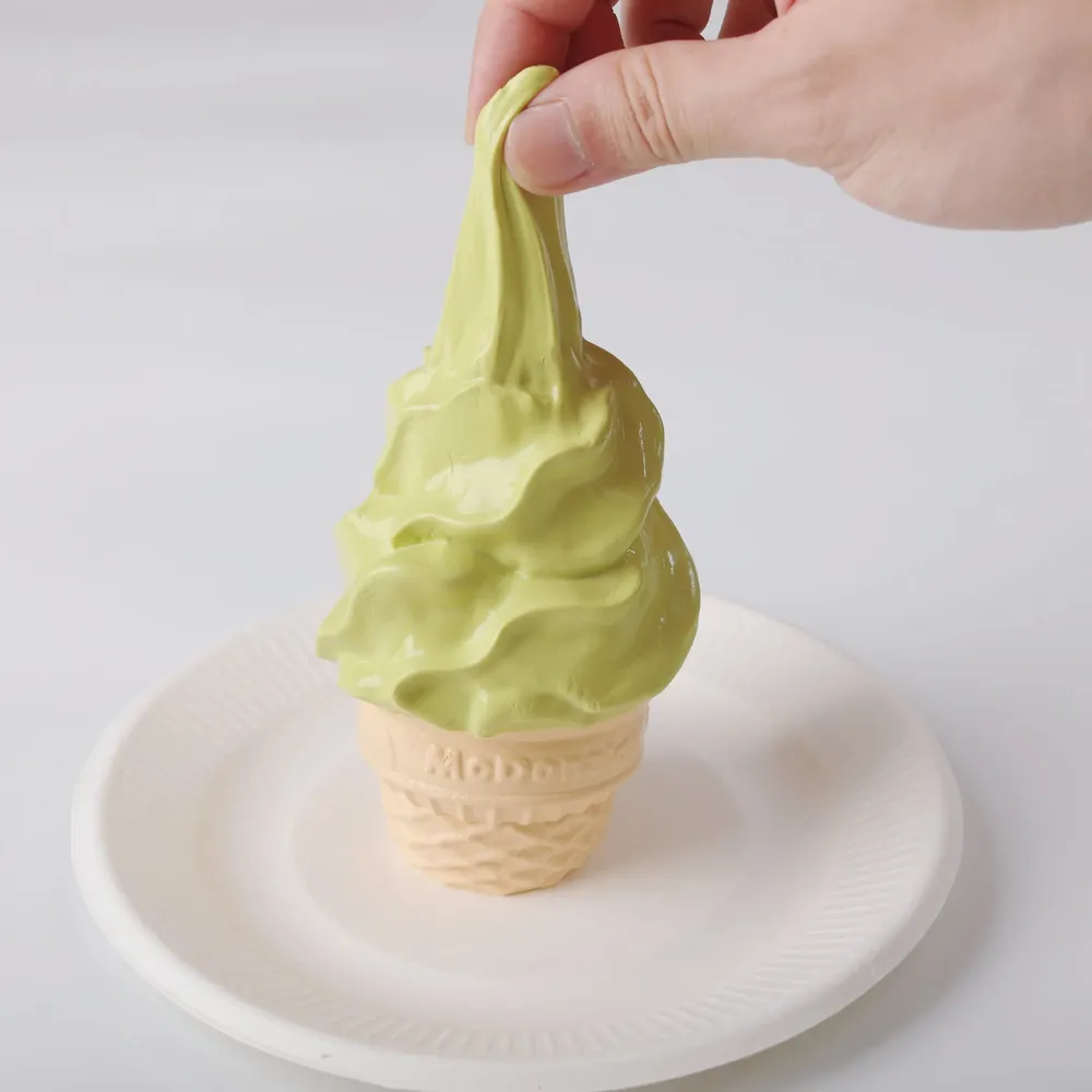 【CT018】Matcha Ice Cream Cone Squishy Toy — photo 3
