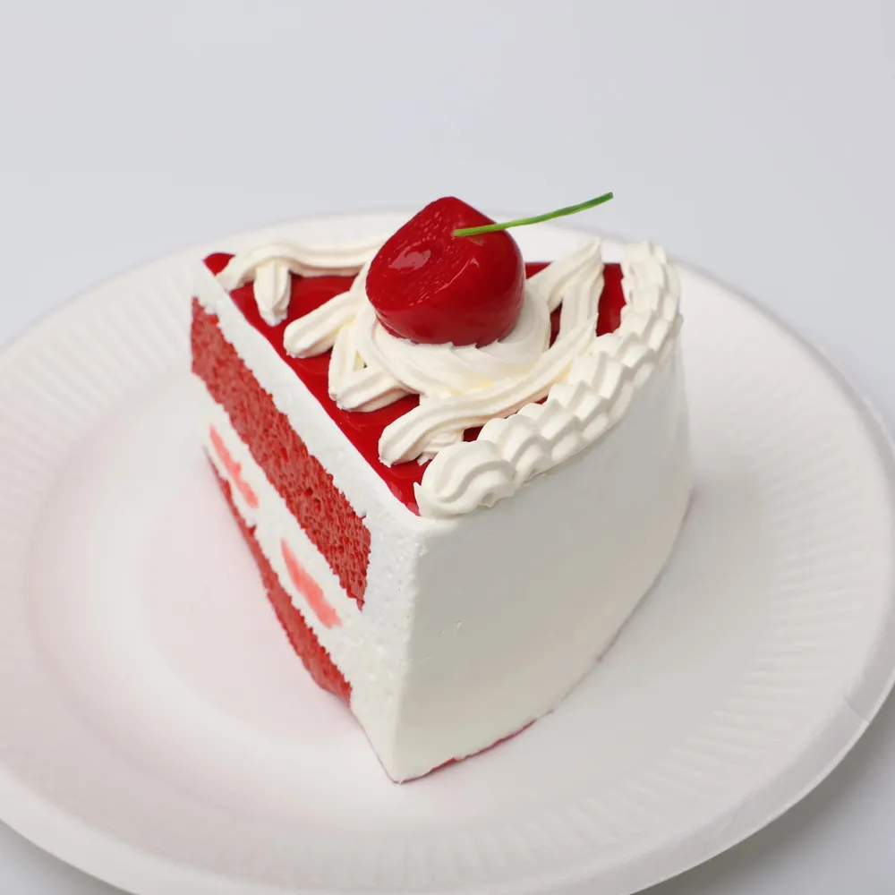 【CT066】Cherry Red Berry Slice Cake Squishy Toy — photo 2