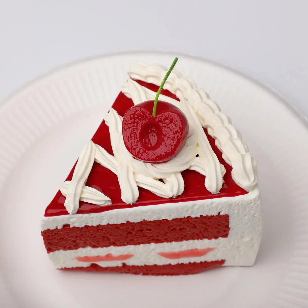 【CT066】Cherry Red Berry Slice Cake Squishy Toy — photo 3