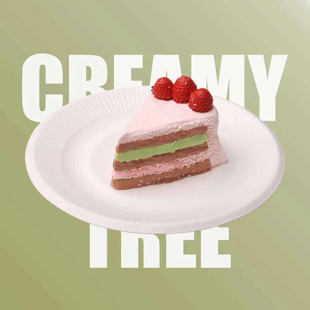 【CT099】Raspberry Cake Slice Squishy Toy