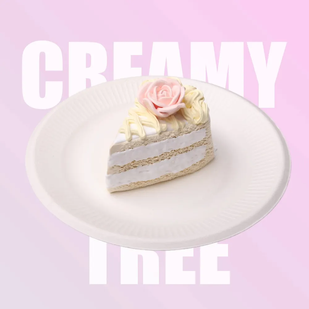 【CT101】Rose White Chocolate Cake Slice Squishy Toy