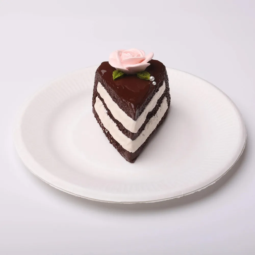 【CT102】Rose Black Chocolate Cake Slice Squishy Toy — photo 2