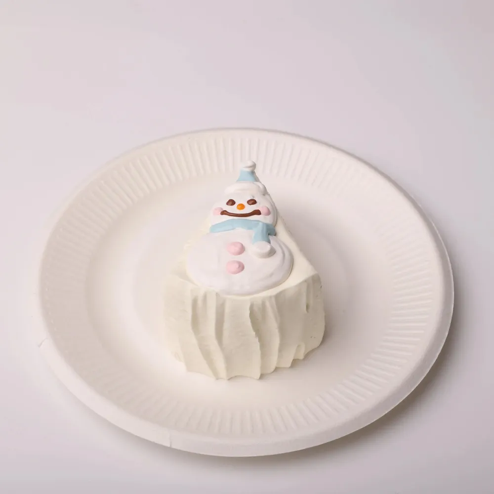 【CT124】Snowman Cake Slice Squishy Toy — photo 2