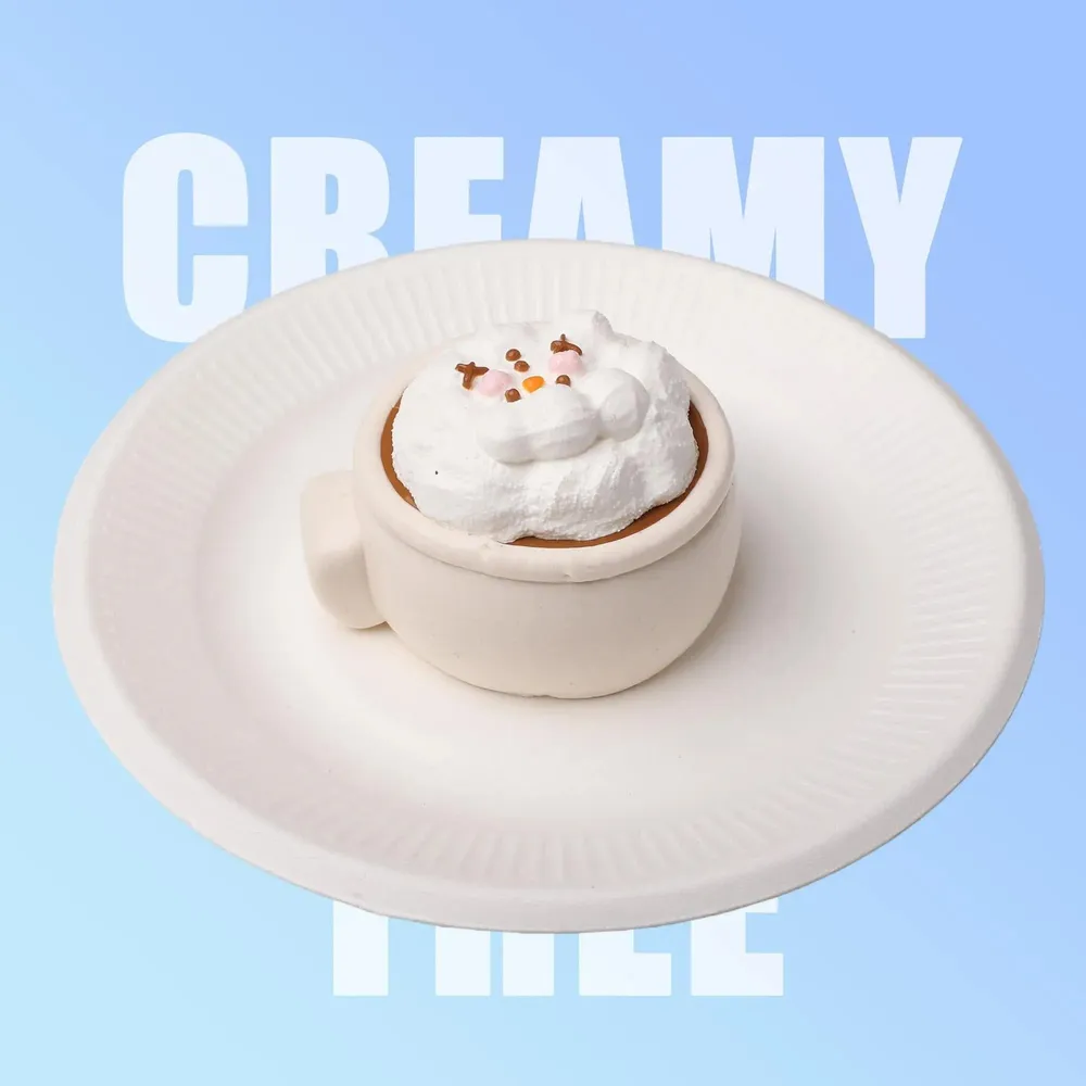 【CT142】Snowman Coffee Mug Squishy Toy
