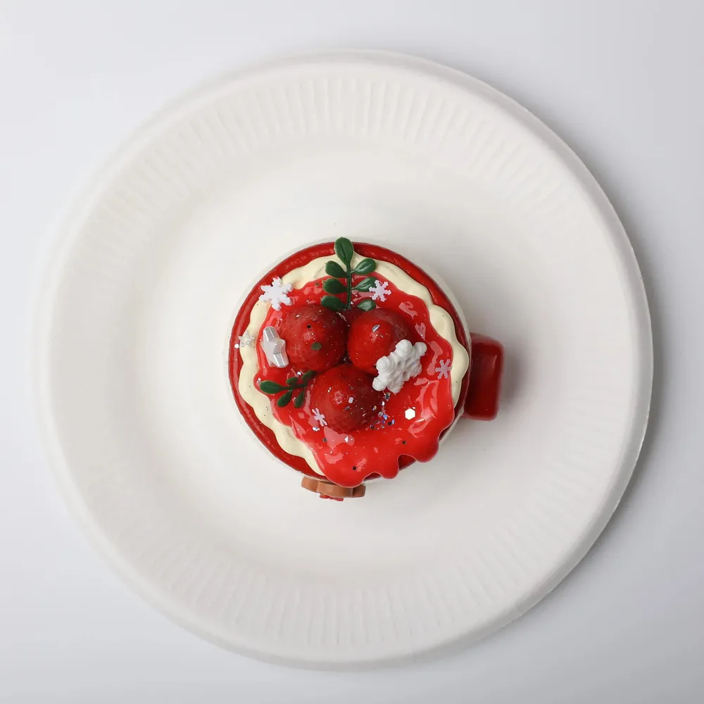 【CT143】Sweet Heart Strawberry Mug Squishy Toy — photo 2
