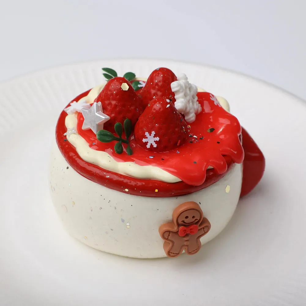 【CT143】Sweet Heart Strawberry Mug Squishy Toy — photo 4