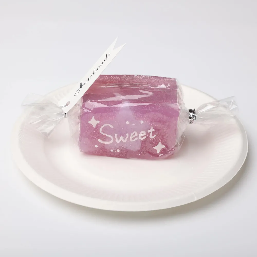 【CT147】Hand-Painted Purple Candy Squishy Toy — photo 2