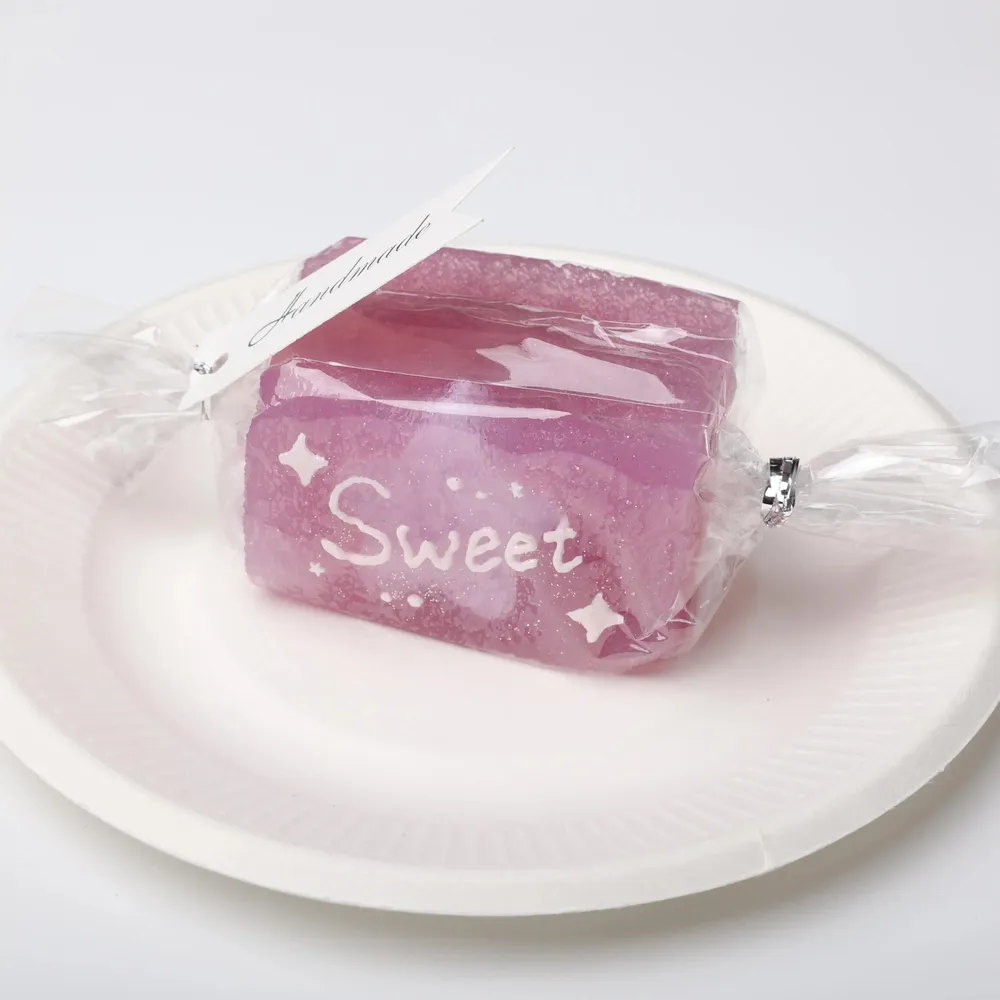 【CT147】Hand-Painted Purple Candy Squishy Toy — photo 4