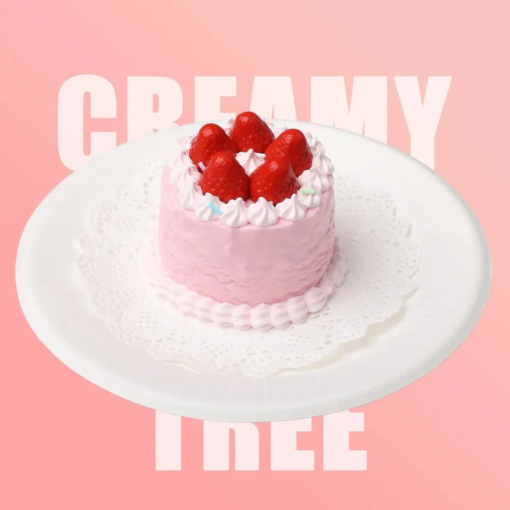 【CT149】Strawberry Round Cake Squishy Toy